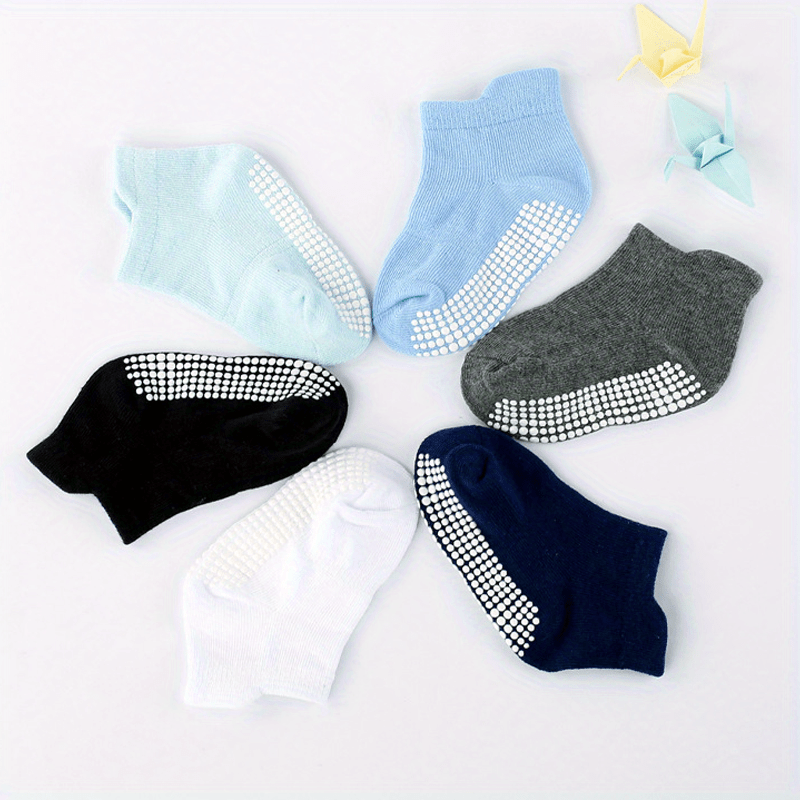 6pairs Non-slip Grip Floor Socks for Toddlers