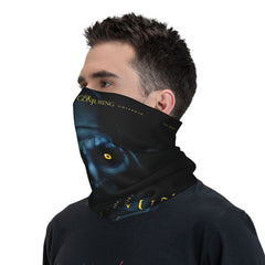 Retro Nun Pattern Beanie Scarf Neck Gaiter Unisex Yellow Eye Sporty Outdoor