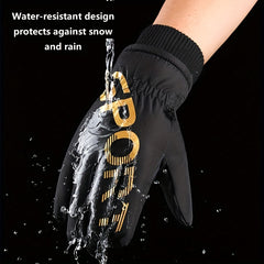 Waterproof Non-slip Touch Screen Gloves for Outdoor Activities