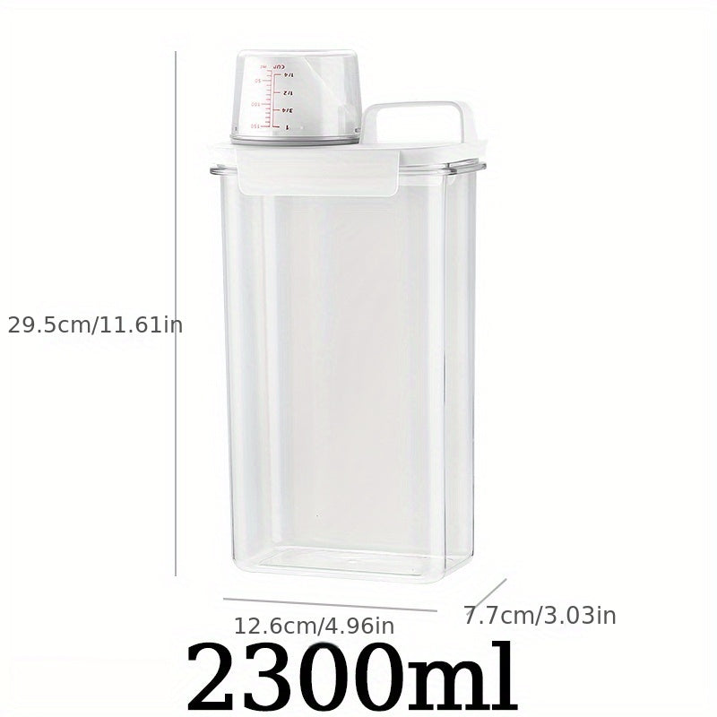 Airtight Laundry Detergent Container with Measuring Cup