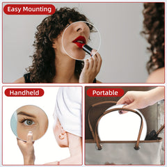 20X Magnifying Mirror with Three Suction Cups for Easy Mounting