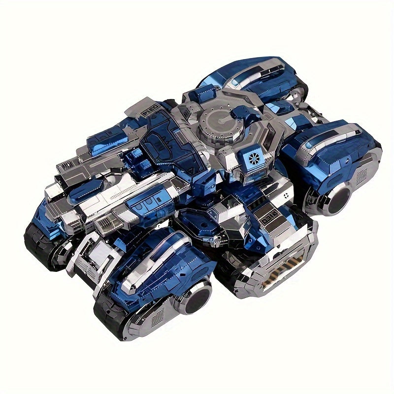 3D Stainless Steel Space Tank Puzzle Ornament Gift