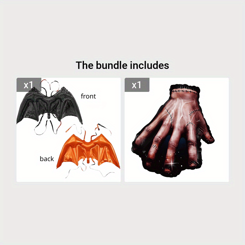 Halloween Bat Wings Ghost Pumpkin Balloon Party Scene
