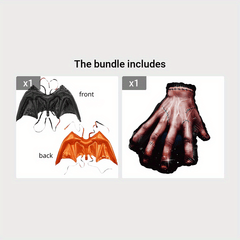 Halloween Bat Wings Ghost Pumpkin Balloon Party Scene