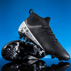Boys Turf Anti Slip Football Shoes Lightweight Breathable Sneakers