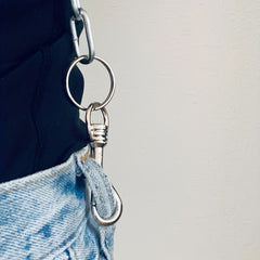 Punk Steel Chain O ring Chain Strap For Men