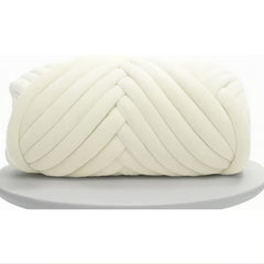 Chunky Knit Yarn Velvet Bulky Big Cotton Tube Thick 17 6oz Giant Puffy Stuffed