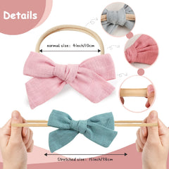 30pcs Bow Headbands Baby Girls Hair Accessory Newborns Infants Toddlers