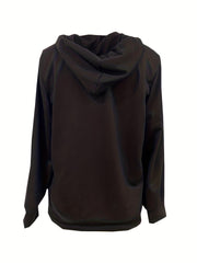 Solid Zip Up Hoodie Casual Long Sleeve Hoodies Sweatshirt