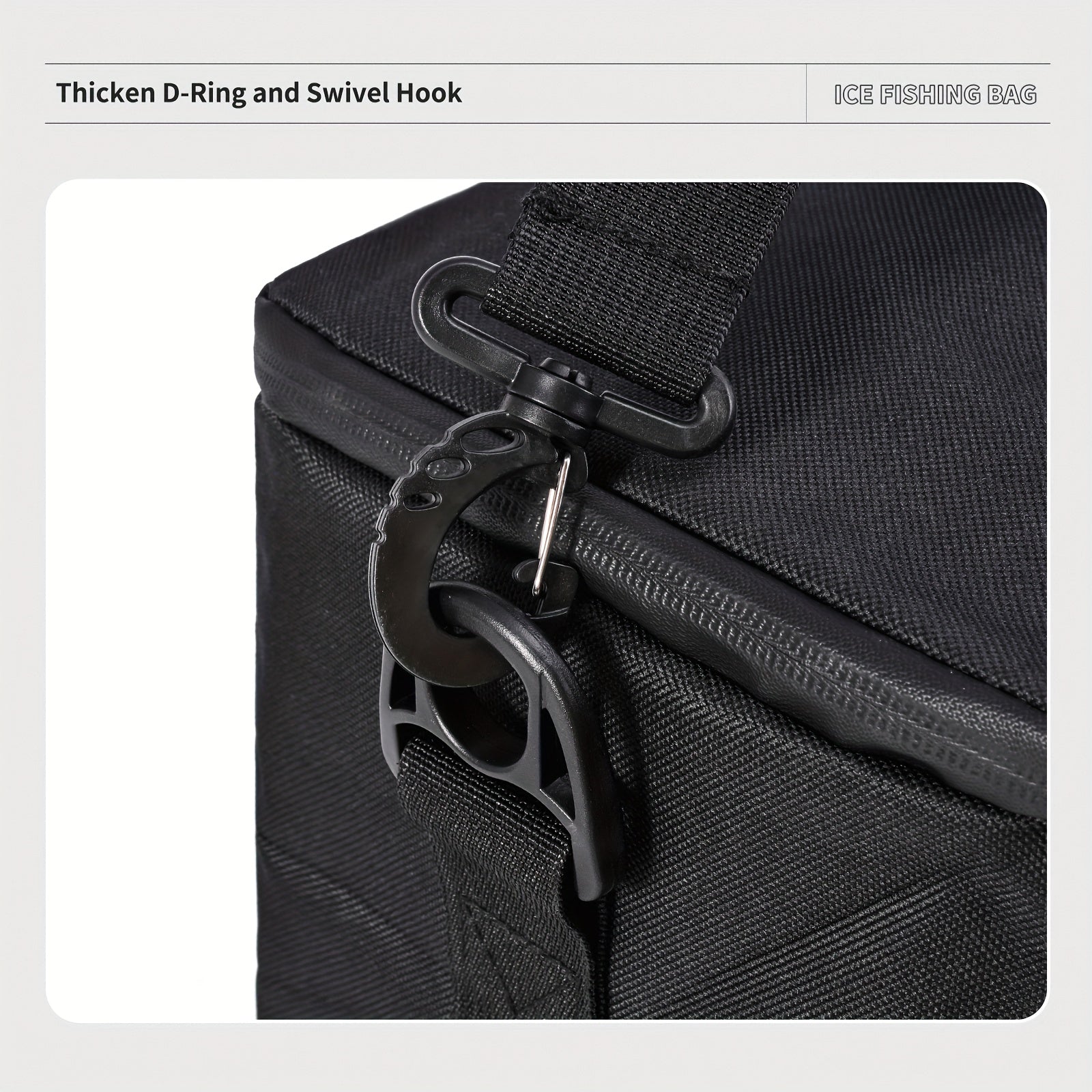 LEOFISHING Large Fishing Tackle Bag with Adjustable Strap