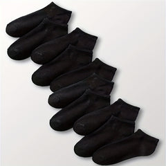 10 Pairs Solid Socks Low Cut Ankle Socks Women's Stockings