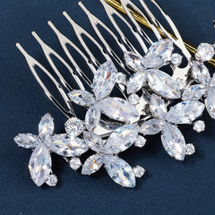 Wedding Rhinestone Hair Comb Zircon Insert Comb Head Jewelry Hair Accessories