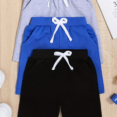 3pcs Boys Comfortable Creative Shorts for Summer