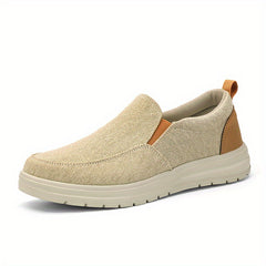 Men's Lightweight Slip On Canvas Shoes For Traveling Jogging Hiking