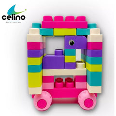 50 Pcs Soft Silicone Building Blocks Toy for Kids DIY Bricks