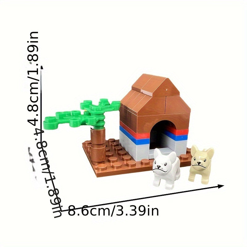 DIY Mini Dog House Building Blocks Toy Kit