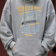 Men's Authentic Print Hoodie for Spring Fall