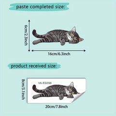 Cartoon Cat Wall Sticker for Bedroom and Living Room Switch Decoration
