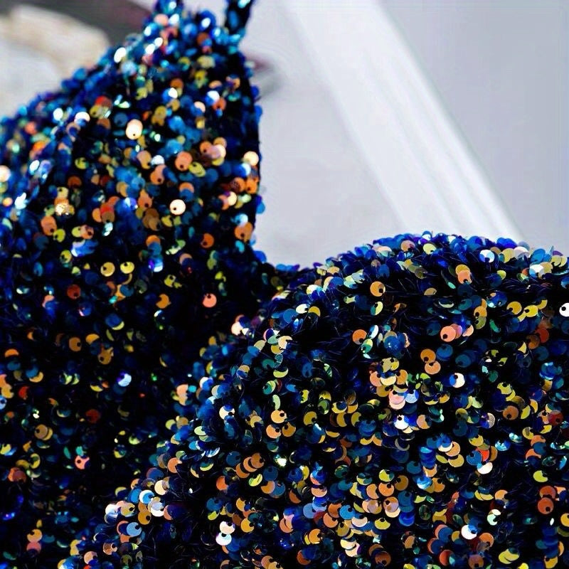 Colorful Velvet Sequin Fabric Glitter And Embroidery DIY Sewing Material