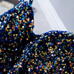 Colorful Velvet Sequin Fabric Glitter And Embroidery DIY Sewing Material