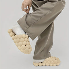 Men's Massage Bubble Slides Funny Spa Slippers Pressure Relief Clogs
