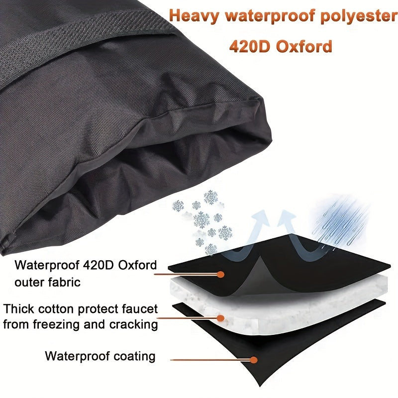 Winter Faucet Cover Anti knot Ice Insulation Bag Outdoor Pipe Protection