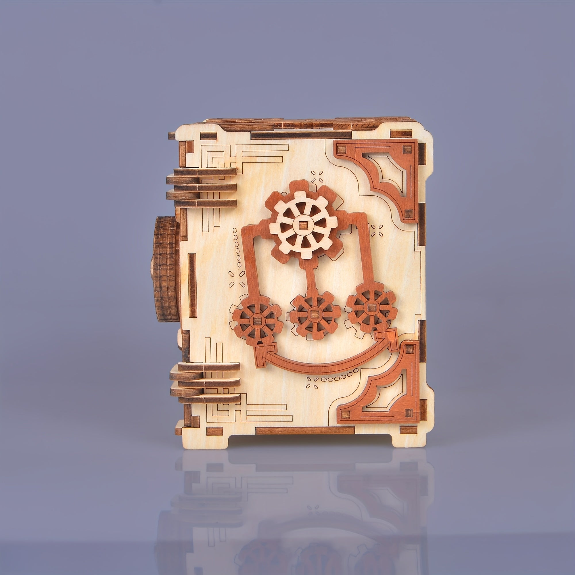 3D Wooden Puzzle Mechanical Password Safe Jewelry Box