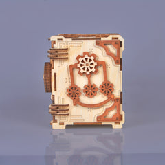 3D Wooden Puzzle Mechanical Password Safe Jewelry Box