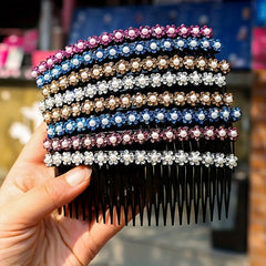Crystal Comb Clip Hair Accessories Rhinestone Hairpin for Women Girls
