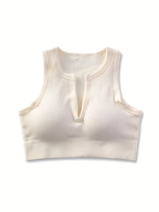Ribbed Workout Set: Tank Top & Leggings for Women