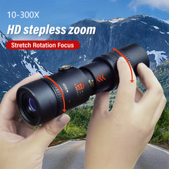 BAK4 Prism Monocular Telescope Smartphone Holder Tripod Adults Bird Watching