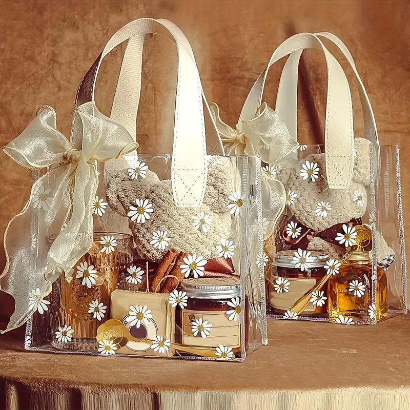 2pcs Small Daisy Gift Bag Wedding Bridesmaids Portable Gift Bag