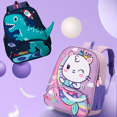 Kids' Princess Mermaid Dinosaur Backpack Large Capacity Lightweight School Bag