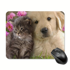 Dog And Cat Mouse Pad Non Slip Rubber Mouse Mat For Computer Desk