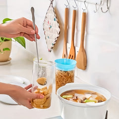 Stainless Steel Long Handle Spoon for Measuring Honey Milk Tea Powder