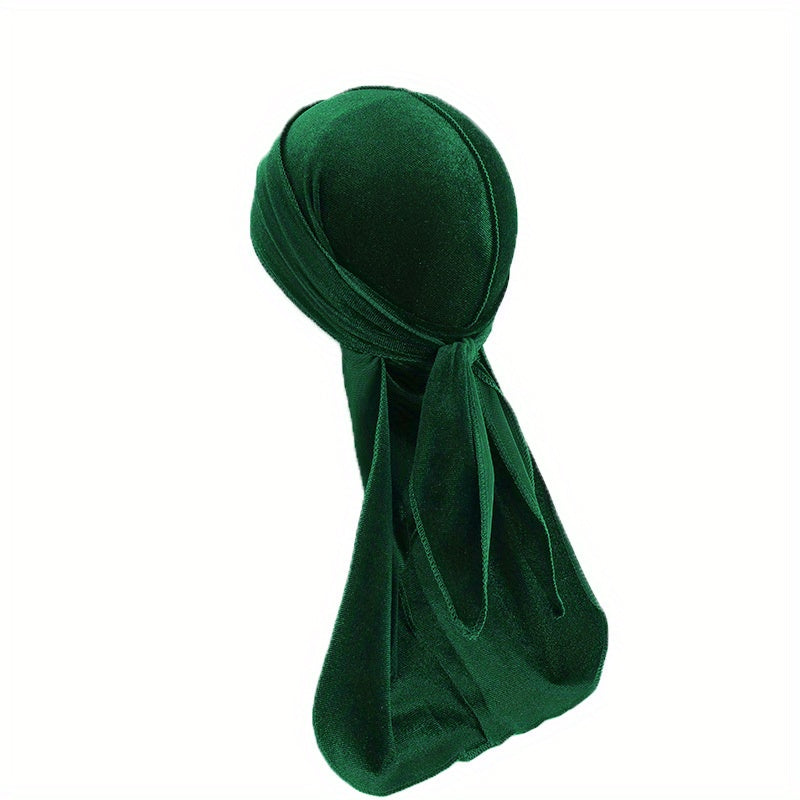 Kids Velvet Durags Bandana Turban Hat Doo Rag Waves Cap Headband Wraps