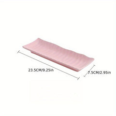 2pcs Porcelain Sushi Plates 23 9 25in Ceramic Restaurant Household Sushi Plate