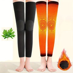 Long Warm Knee Pads Compression Socks Winter Leg Warmer Hiking Running