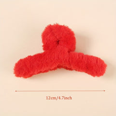 4pcs Plush Hair Clips Claw Clips for Girls