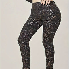 Women's Plus Snack Print High Stretch Leggings