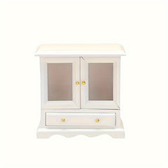 12 Food And Play Dollhouse Furniture Cabinet Double Door Bookcase