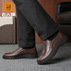 LAORENTOU Men's Leather Loafer Shoes Lightweight for Spring And Summer