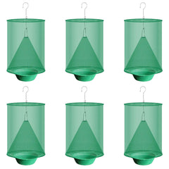 6pcs Ranch Fly Traps Outdoor Hanging Stable Fly Trap Reusable Fly Killer Cage