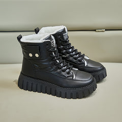 Plush Lined Thermal Furry Chunky Snow Boots