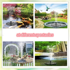 Solar Garden Fountain Water Pump with 7 Nozzles