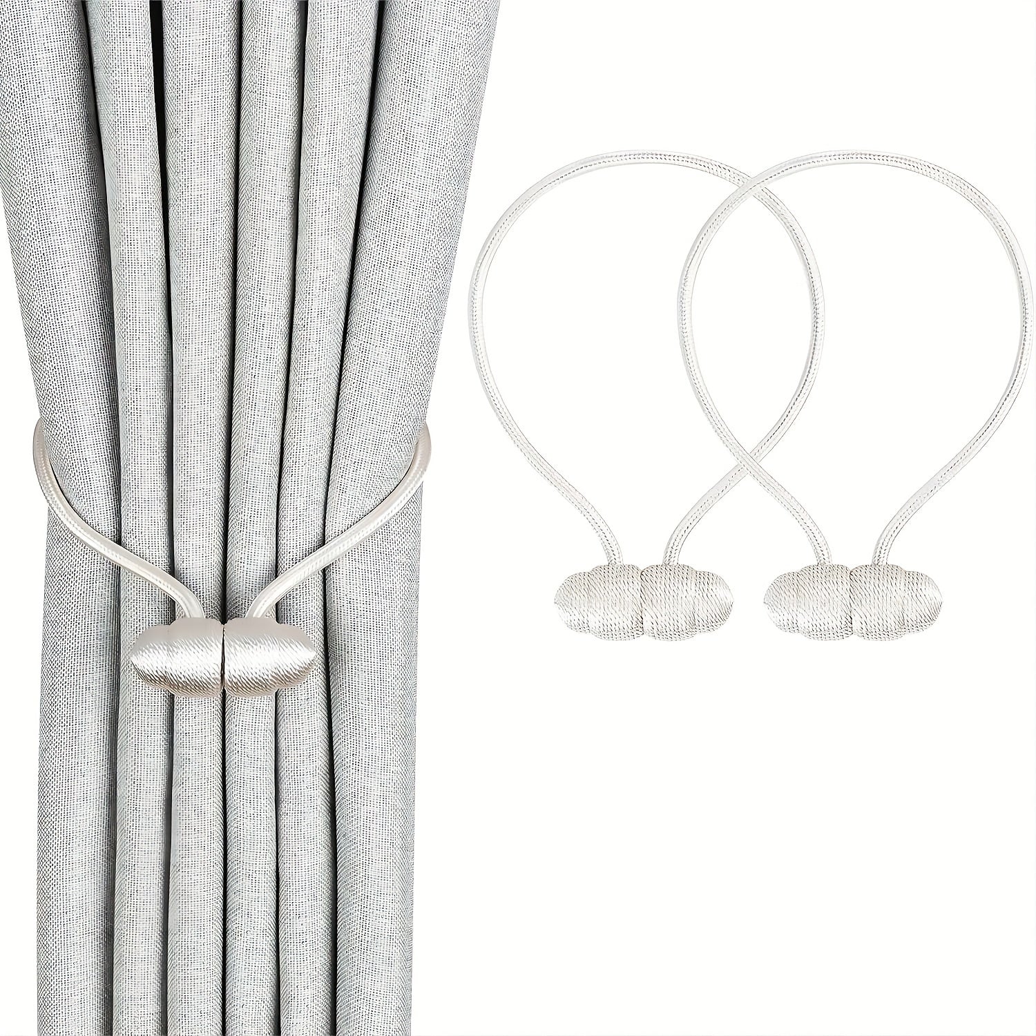 2pcs Magnetic Curtain Tieback Modern Curtain Holdback