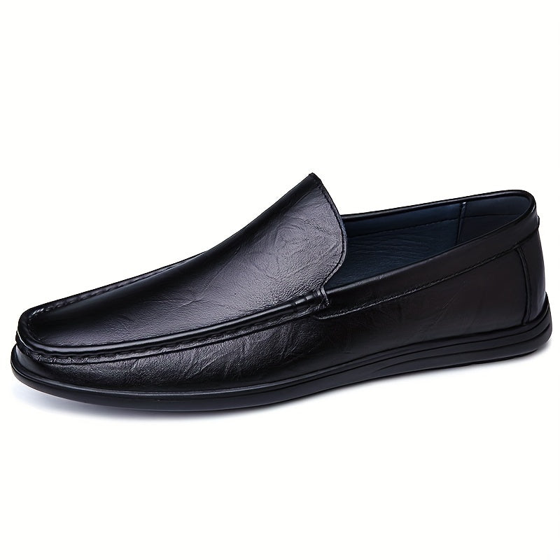 Men's Moc Toe Loafer Shoes Comfy Non slip Slip On Shoes
