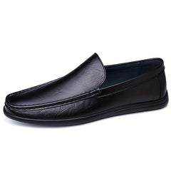 Men's Moc Toe Loafer Shoes Comfy Non slip Slip On Shoes