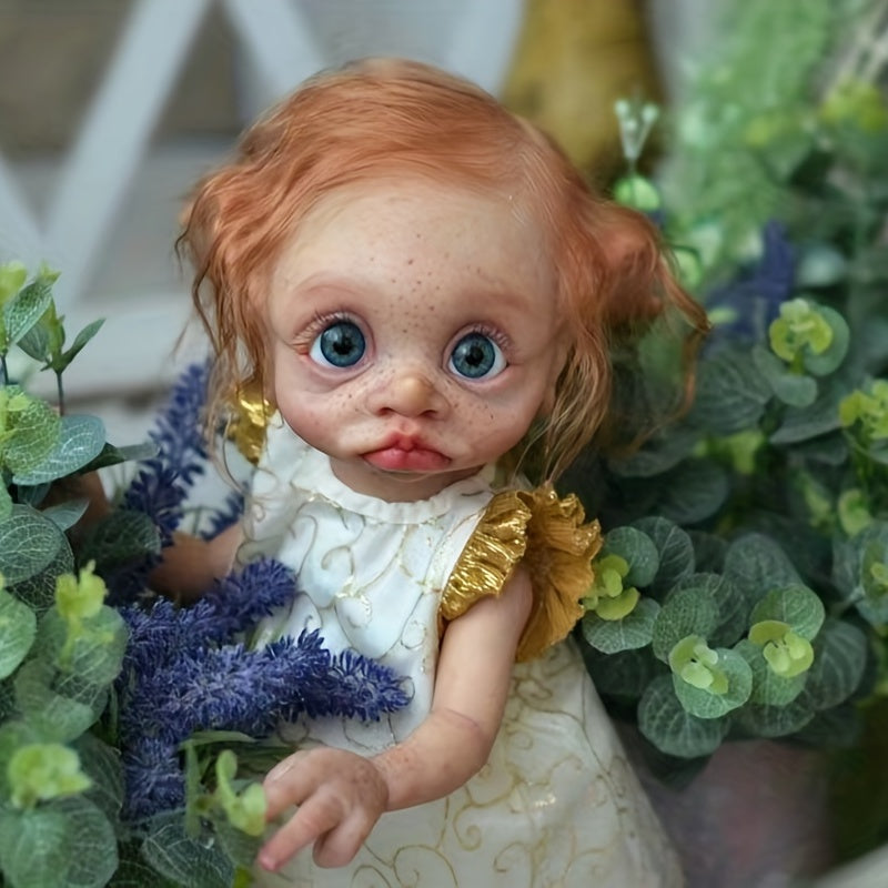 15" Soft Silicone Reborn Doll Hand Painted Fairy Elf Art Doll