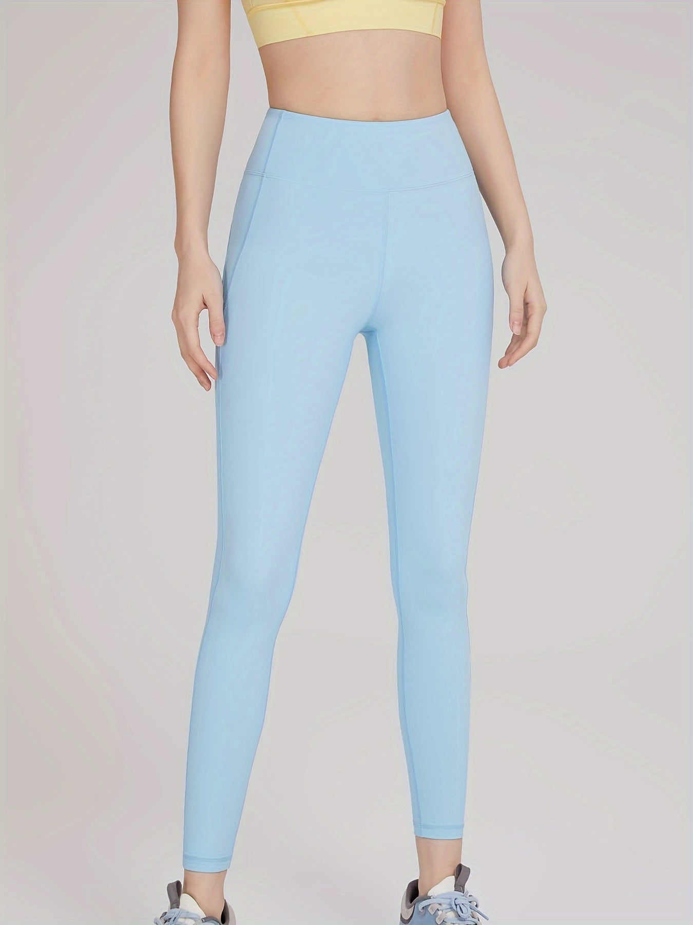 High Waist Yoga Leggings Quick Dry Sports Tights, Running Fitness Workout